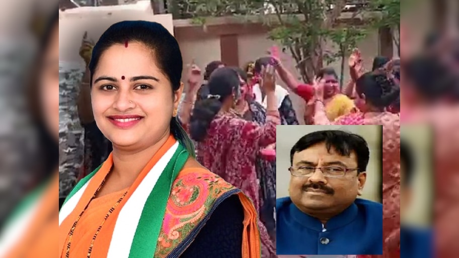 Chandrapur Lok Sabha Nivadnuk Nikal 2024 : 'कॅबिनेट मंत्र्यांना हरवणं धानोरकर कुटुंबाचा इतिहास', पहिल्याच प्रयत्नात प्रतिभा धानोरकर पास 