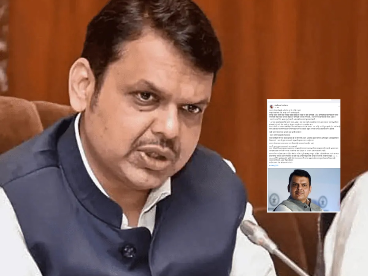 'वाल्या कोळ्याच्या पापाचा भागीदार...' सुषमा अंधारेनी राजीनाम्यावरुन फडणवीसांना डिवचले 