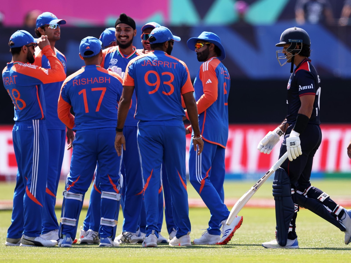 IND vs USA : टीम इंडियाची सुपर 8 मध्ये दमदार एन्ट्री, यजमानांचा 7 विकेट्सने पराभव, अर्शदीप विजयाचा हिरो title=