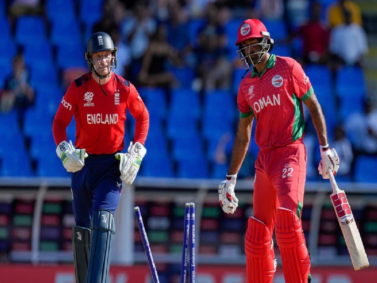 ENG vs OMAN: अवघ्या 19 चेंडूंमध्ये इंग्लंडकडून ओमानचा पराभव; सुपर 8 मधील एन्ट्रीच्या आशा वाढल्या! title=