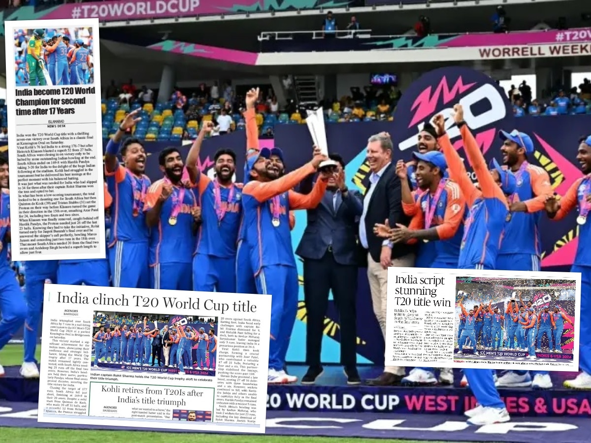 भारताच्या विजयानंतर पाकिस्तानी मीडियाने काय छापलं? पाकिस्तानी क्रिकेटर्स काय म्हणतायत? title=