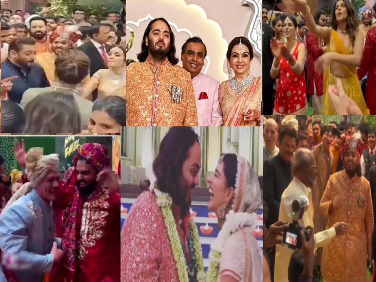 Anant-Radhika Wedding Video: अख्खं बॉलिवूड थिरकलं! SRK-सलमानचा ड्युएट डान्स, रजनीकांतही नाचले तर जॉन सिनाचा भांगडा title=