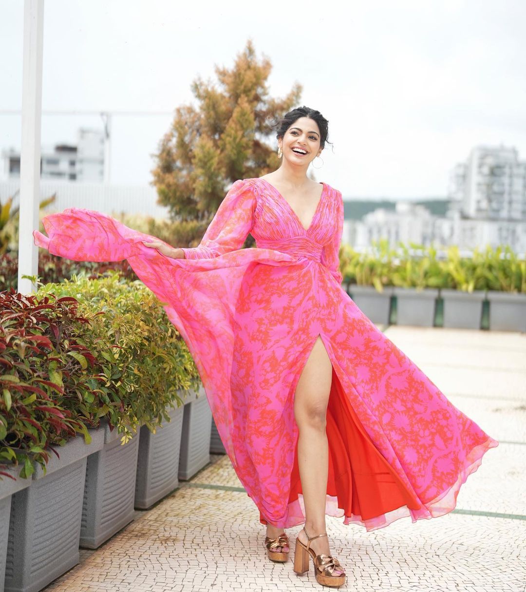 Marathi Actress Monsoon Special Terrace Photoshoot