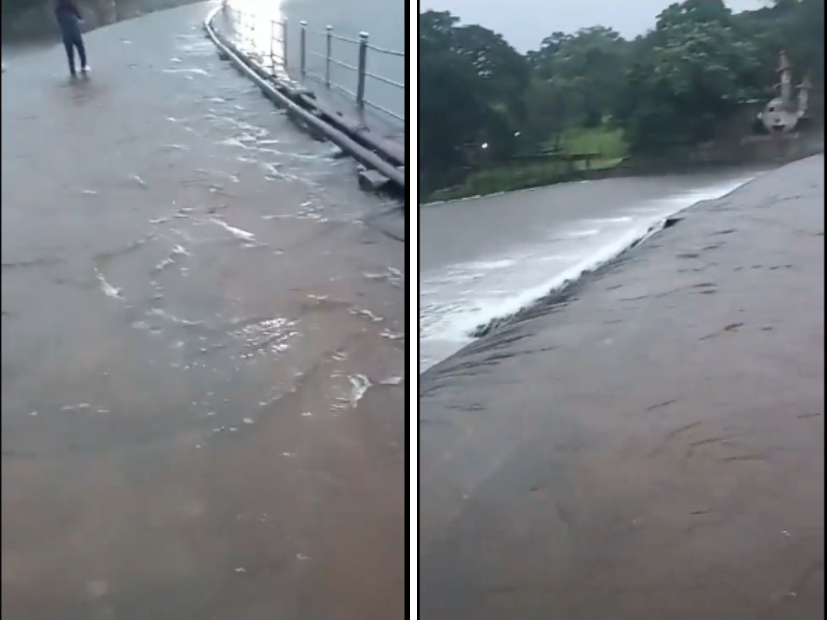 Maharashtra Rain Alert Heavy Rain in Pune Mumbai Thane Raigad Palghar Waterlogging Landslide Latest Photos