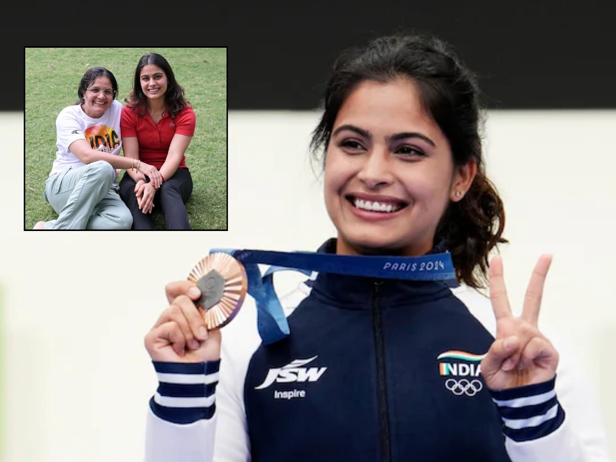 Manu Bhaker Won Bronze: 'जेव्हा आईने पिस्तुल लपवलं,' पण आज पॅरिस ऑलिम्पिकमध्ये मनू भाकरने रचला इतिहास title=