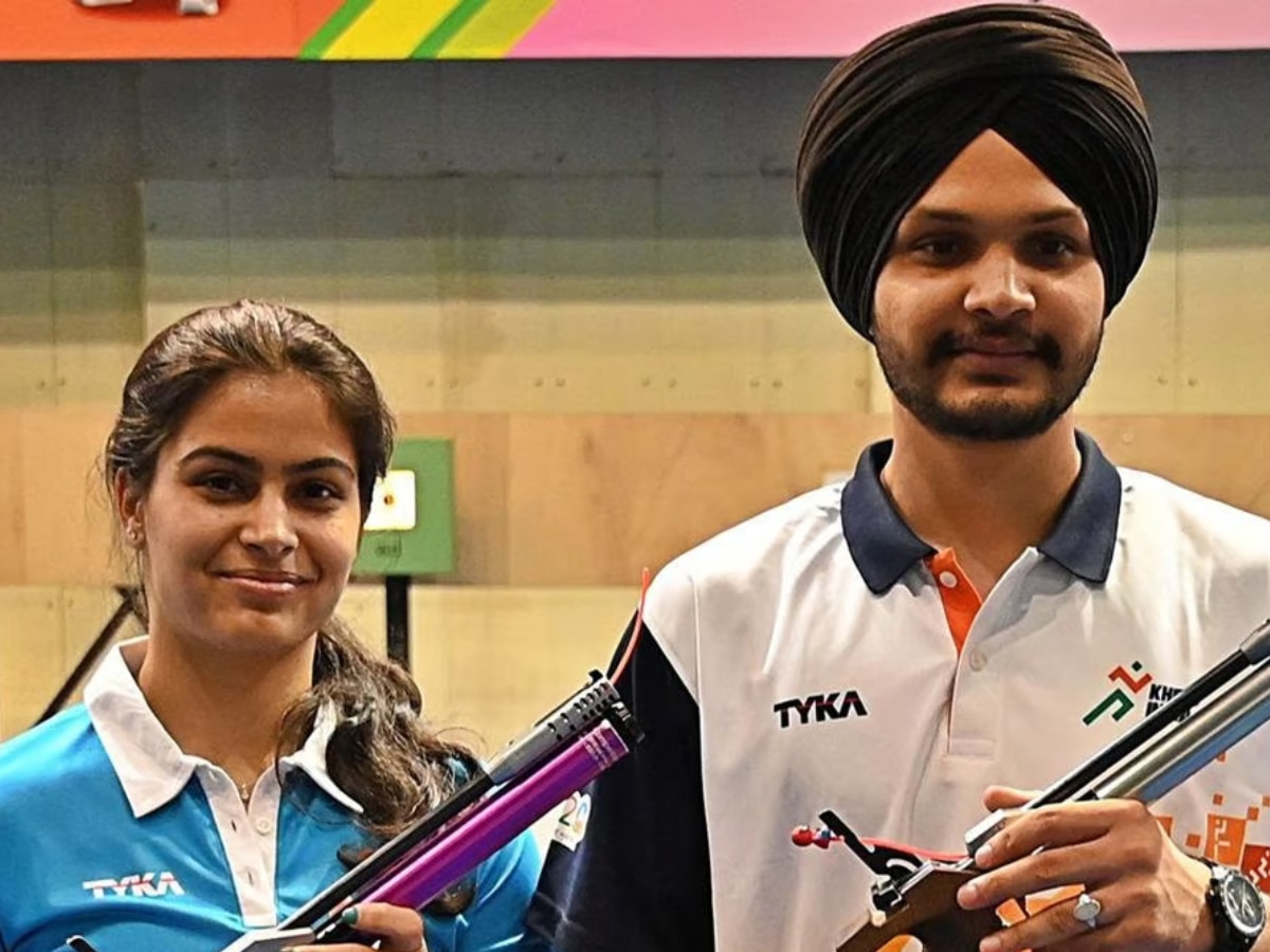 Paris Olympic 2024 Sarabajot Singh won bronze medal with Manu Bhaker