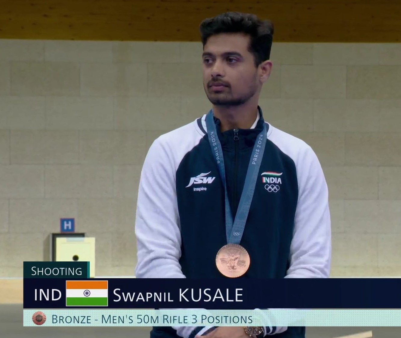 Swapnil Kusale Wins Bronze