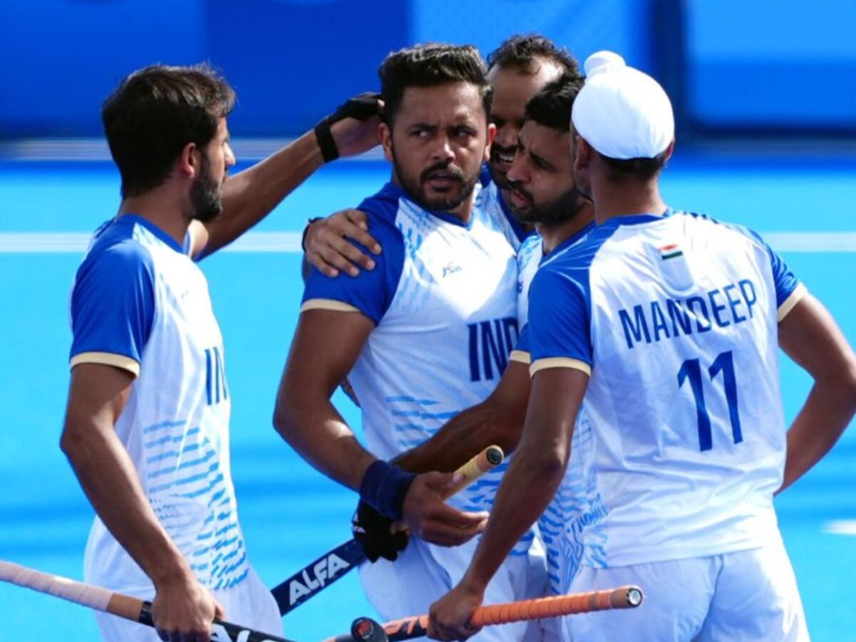 Indian Hockey Team : ऑलिम्पिकमध्ये हॉकी संघाची सेमीफायनलमध्ये एन्ट्री, शुटआऊटमध्ये 4-2 ने विजय title=