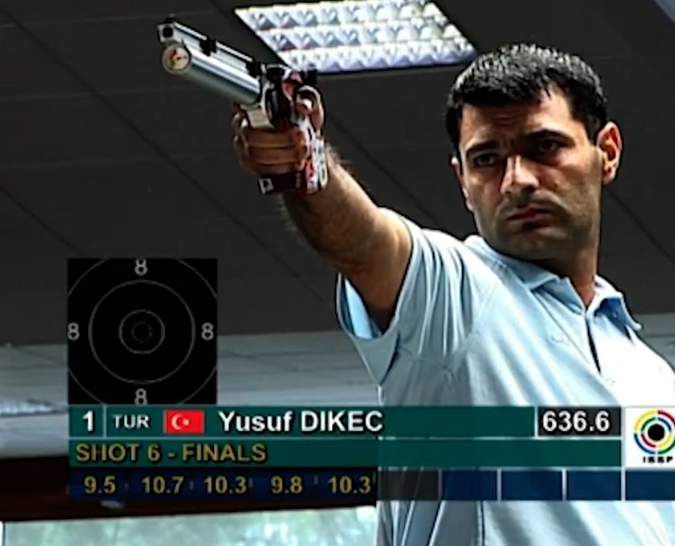 Turkish shooter Yusuf Dikec