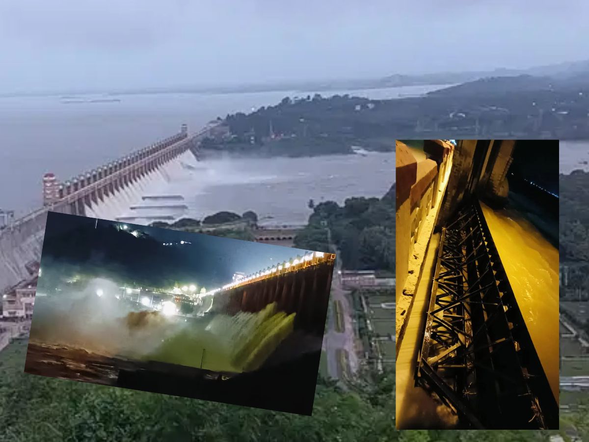 70 वर्षांत पहिल्यांदाच अशी दुर्घटना; तुंगभद्रा धरणाची साखळी तुटली, 35 हजार क्युसेकने विसर्ग सुरू