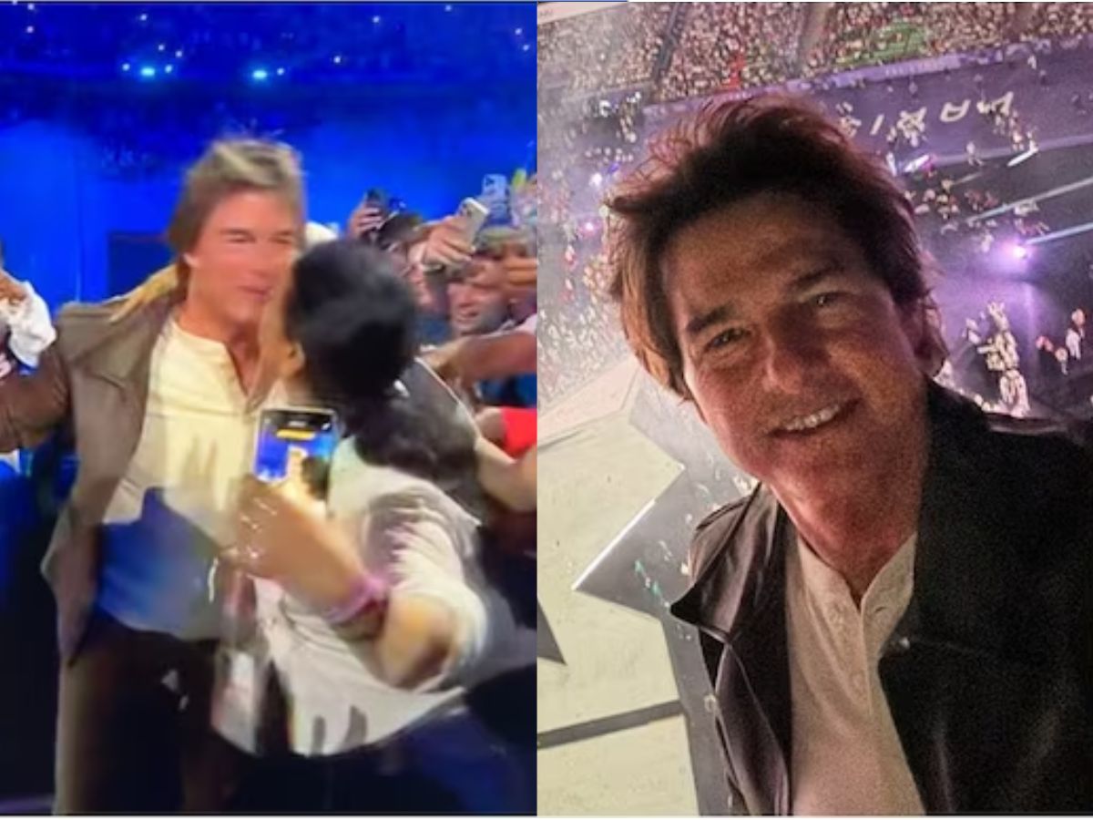Olympic मध्ये Tom Cruise ला महिलेनं बळजबरी केलं Kiss, 'हेच पुरुषानं केलं असतं तर..?' Olympic मध्ये Tom Cruise ला महिलेनं बळजबरी केलं Kiss, 'हेच पुरुषानं केलं असतं तर..?'