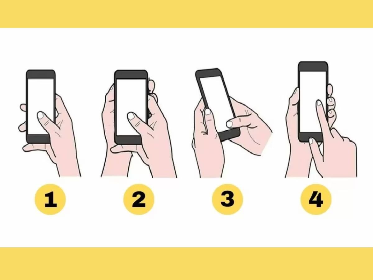   Personality Test find out hidden qualities of people using phone holding stayle