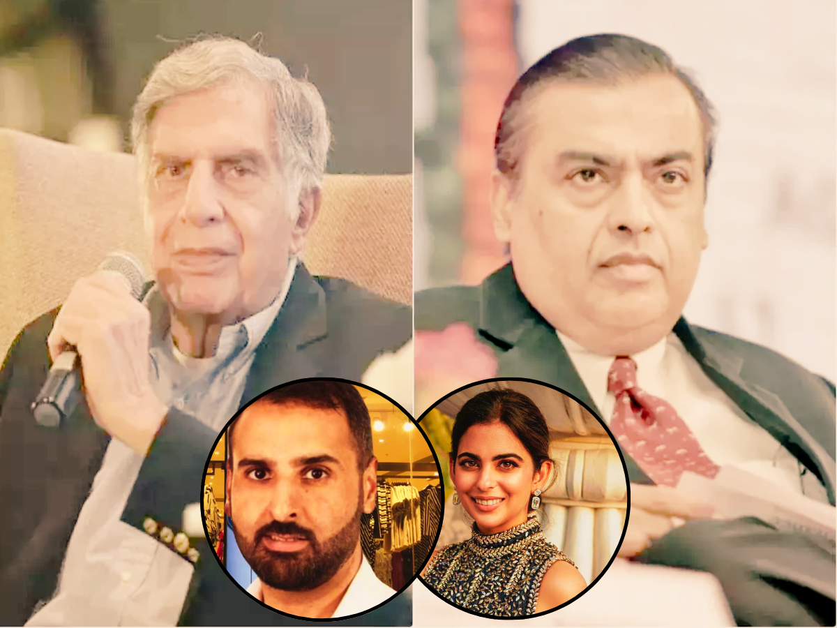 टाटा विरुद्ध अंबानी 2.0: ईशा अंबानीला टक्कर देणार 32 वर्षीय तरुण; नात्यानं रतन टाटांचा... टाटा विरुद्ध अंबानी 2.0: ईशा अंबानीला टक्कर देणार 32 वर्षीय तरुण; नात्यानं रतन टाटांचा...