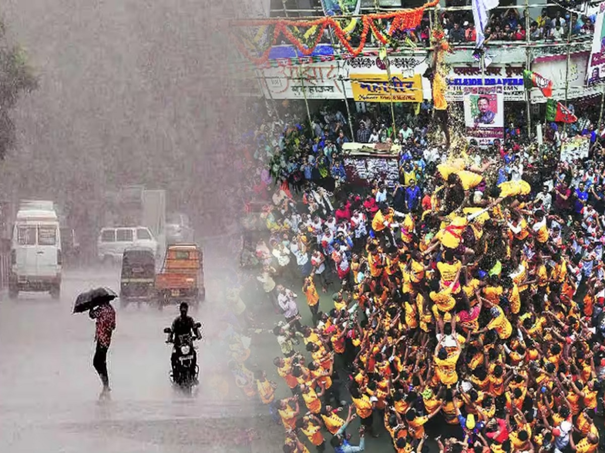 Maharashtra Weather News : आज गोविंदा ओलेचिंब! राज्याच्या कोणत्या भागांना पावसाचा धडाका, कुठे रिपरिप?  title=