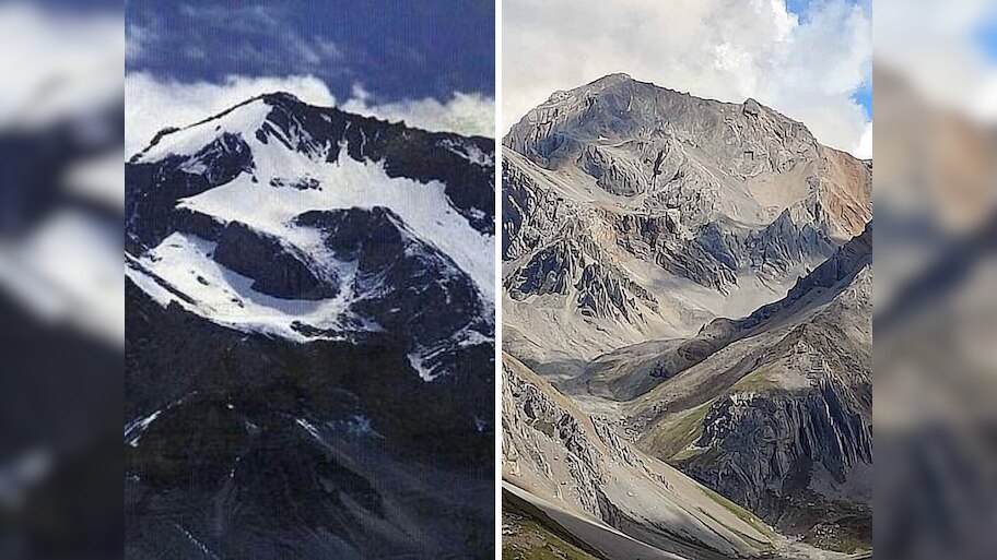Om Parvat Without Snow: देवभूमीत चाललंय काय! ओम पर्वतावरील बर्फ वितळला ...