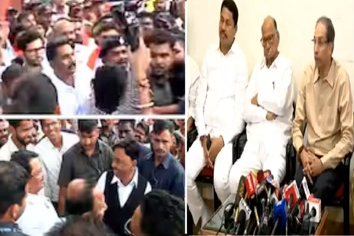 'मोदी शाहांच्या दलालांनी रस्ता अडवला'; राजकोट किल्ल्यावरील राड्यानंतर उद्धव ठाकरेंचा हल्लाबोल 'मोदी शाहांच्या दलालांनी रस्ता अडवला'; राजकोट किल्ल्यावरील राड्यानंतर उद्धव ठाकरेंचा हल्लाबोल