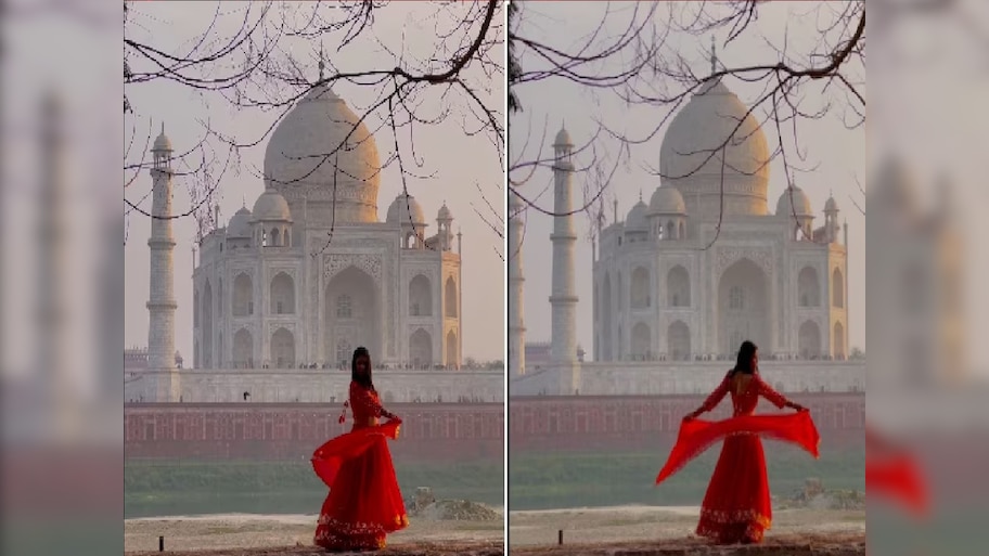 परदेशी महिलेने ताजमहलसमोर फोटो काढला, नंतर लिहिलं Don't Travel to India... तरी होतंय कौतुक