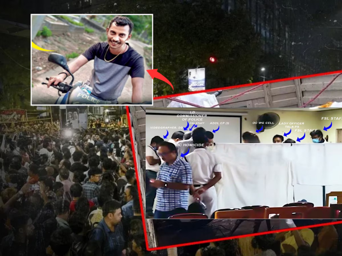 Kolkata Rape Case : सेमिनार हॉलमध्ये लोकांची गर्दी; कोलकाता डॉक्टर प्रकरणात क्राइम सीनसोबत छेडछाड? Viral फोटोवरुन गोंधळ Kolkata Rape Case : सेमिनार हॉलमध्ये लोकांची गर्दी; कोलकाता डॉक्टर प्रकरणात क्राइम सीनसोबत छेडछाड? Viral फोटोवरुन गोंधळ