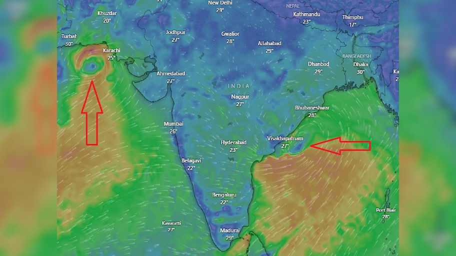Live Location : भारताला दोन्ही बाजुंनी चक्रीवादळाचा वेढा; 17 राज्यांमध्ये अतिवृष्टीचा इशारा