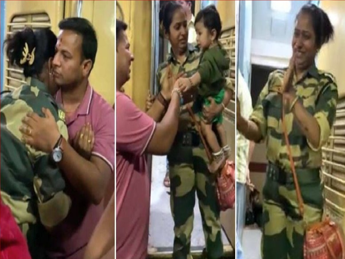 माँ तुझे सलाम! 9 महिन्यांच्या बाळाला सोडून महिला जवान निघाली देशसेवेसाठी... डोळ्यात पाणी आणणारा Video माँ तुझे सलाम! 9 महिन्यांच्या बाळाला सोडून महिला जवान निघाली देशसेवेसाठी... डोळ्यात पाणी आणणारा Video