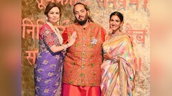 राधिकाचा लग्नानंतरचा पहिला गणपती उत्सव, अनंत-राधिकाचा लूक चर्चेत