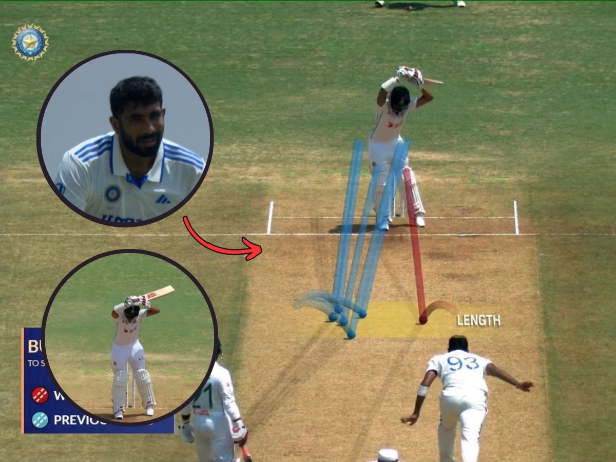 IND VS BAN Test : बुमबुम बुमराह! बांगलादेशला दिला पहिला झटका, काहीही कळण्याच्या आत उडवल्या दांड्या Video IND VS BAN Test : बुमबुम बुमराह! बांगलादेशला दिला पहिला झटका, काहीही कळण्याच्या आत उडवल्या दांड्या Video