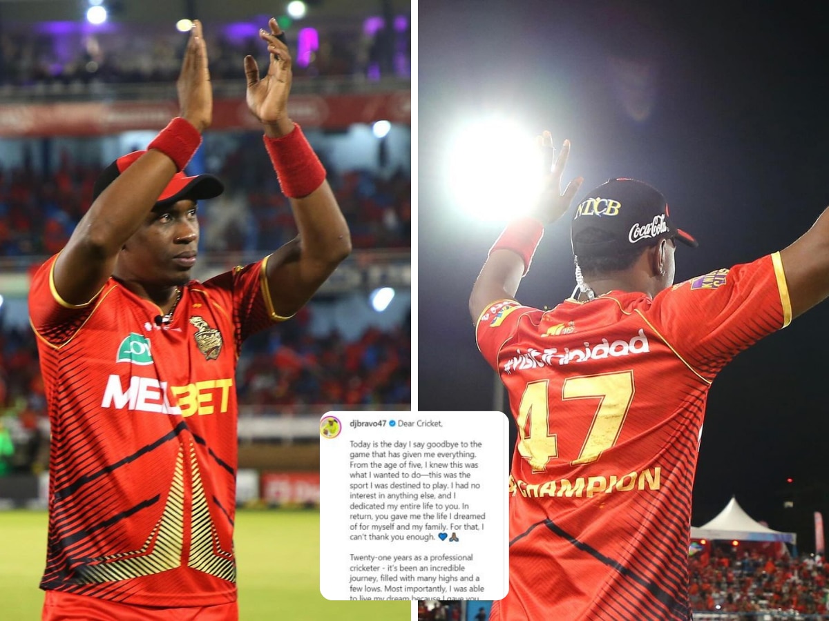  Dwayne Bravo Retirement: "मनाला खेळायचे आहे, पण शरीर साथ देत नाही..." ब्राव्होने क्रिकेटच्या सर्व फॉरमॅटमधून घेतली निवृत्ती title=