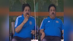 Ind vs Ban मॅचदरम्यान पेटपूजा सुरु असताना अचानक कॅमेरा आला अन्...; BCCI उपाध्यक्ष क्लिन बोल्ड; Video Viral