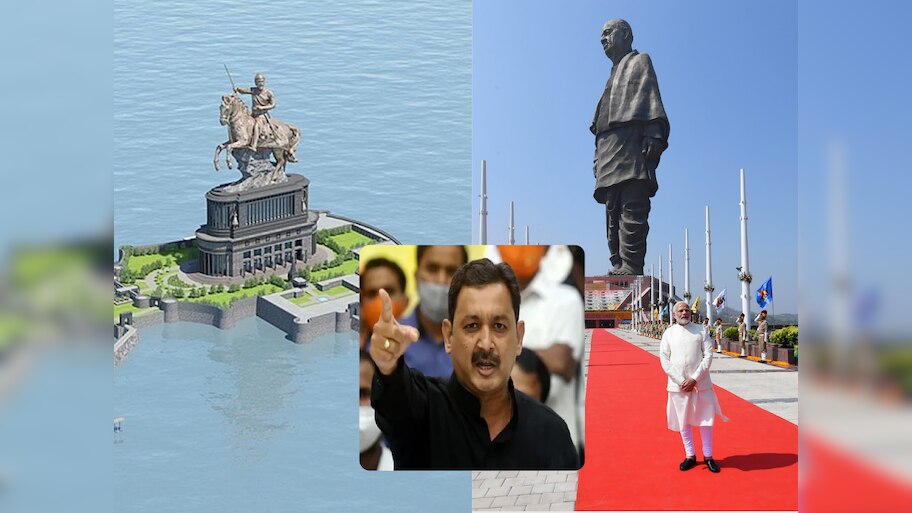 गुजरातमध्ये सरदार वल्लभाई यांचे स्मारक उभे राहू शकते मग महाराजांचे स्मारक का नाही? संभाजीराजे आक्रमक