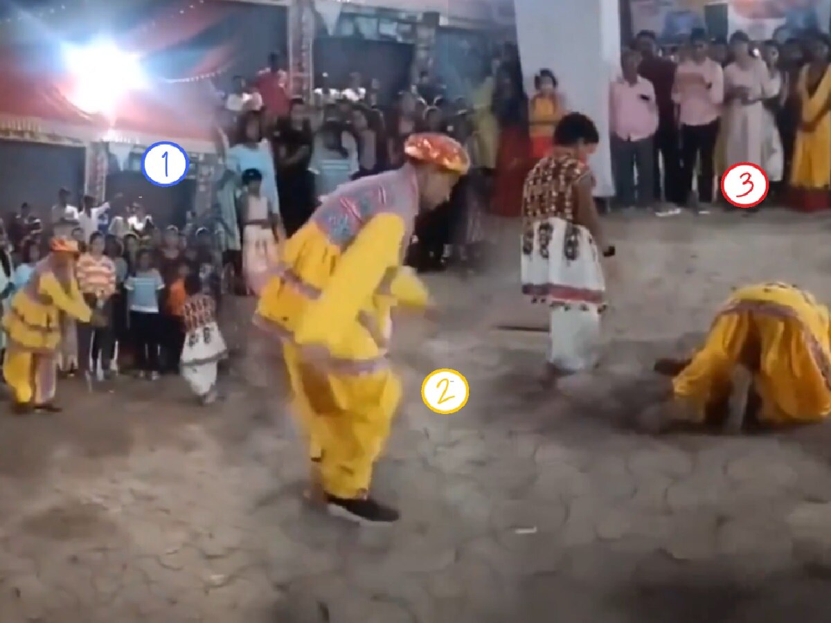 मुलाबरोबर गरबा खेळताना पुणेकराचा मृत्यू; धक्कादायक घटनाक्रम कॅमेऱ्यात कैद; पाहा Video