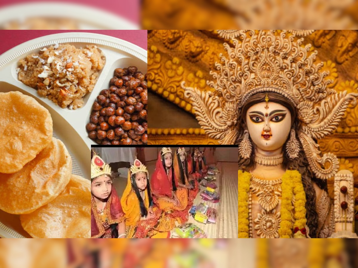 Navratri Ashtami Date 2024 : यंदाच्या नवरात्रीत अष्टमी आणि नवमी एकत्र? कन्या पूजा कधी? तिथी, शुभ मुहूर्त जाणून घ्या  title=