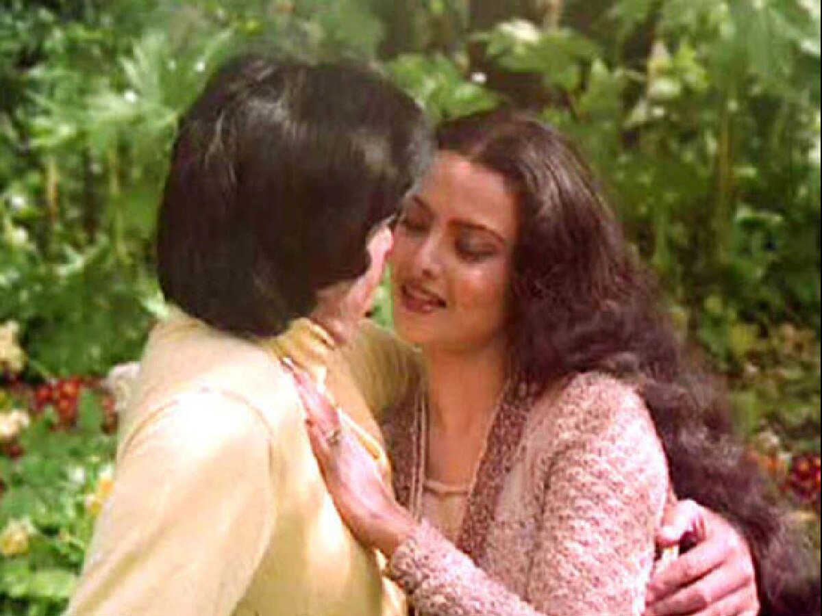 Rekha Birthday : अमिताभ बच्चनवर खरंच तुझं प्रेम आहे का? रेखानं एका ओळीत ...