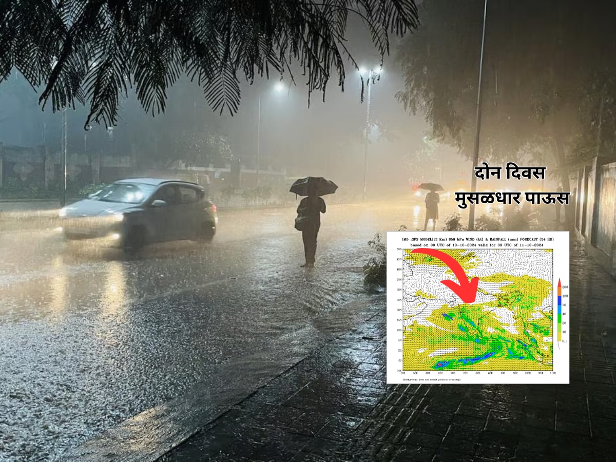 Weather Update : दसऱ्यावर पावसाचं सावट, पुढल्या 2 ते 4 दिवसांत जोरदार पावसाचा अंदाज  title=