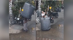  Viral Video : चालता चालता महिलेच्या अंगावर पडली पाण्याची टाकी; न भिजता टाकीतून बाहेर आली