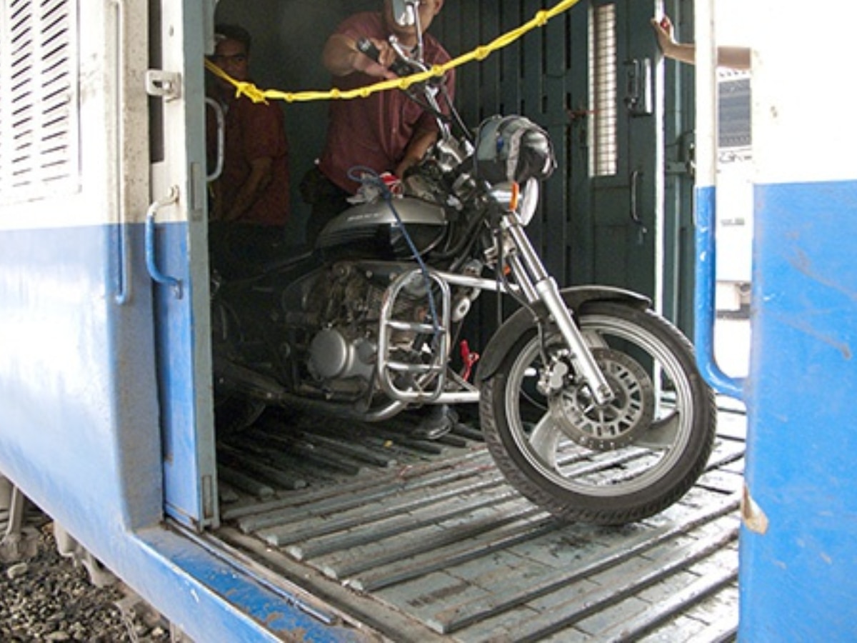 Indian railway how to send bike by train marathi news