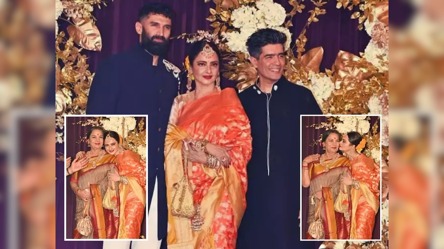 एखाद्याने किती सुंदर असावं... 70 वर्षांच्या रेखांवर खिळल्या साऱ्यांच्याच नजरा