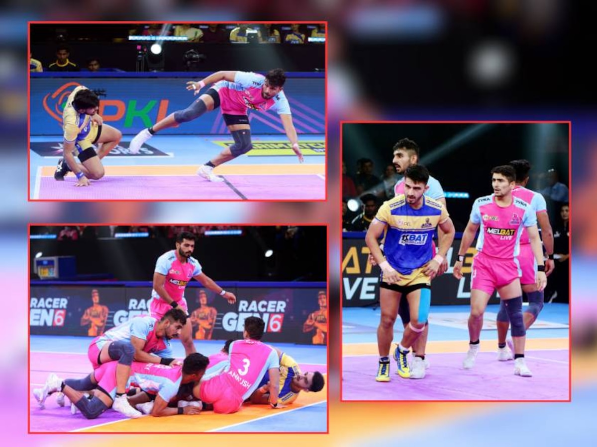   Pro Kabaddi League: तमिळ थलायवासने बरोबरीत रोखले जयपूर पिंक पँथर्सला, जाणून घ्या रोमांचकारक सामन्याचे डिटेल्स   title=