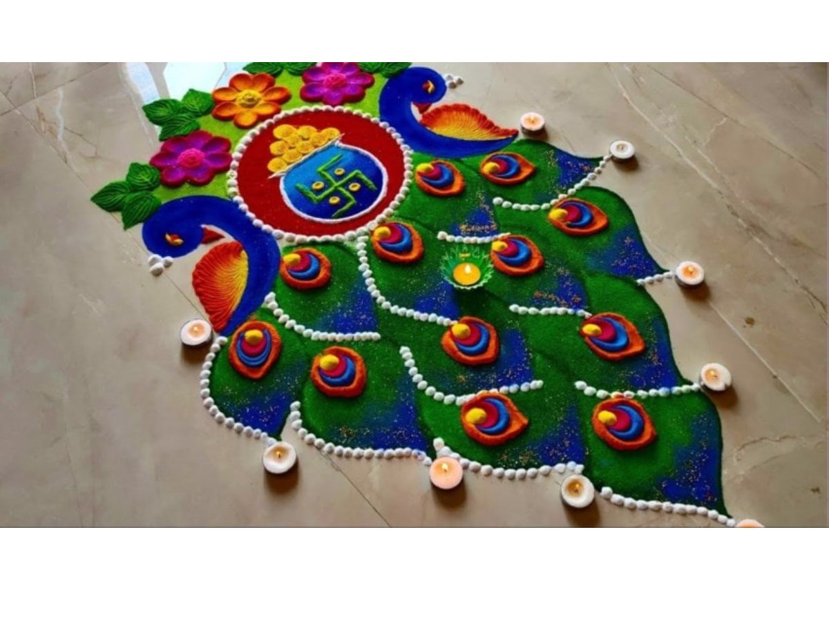 Diwali 2024 Rangoli Designs 5 10 Minute Diwali Rangoli Designs You Can Try at home 