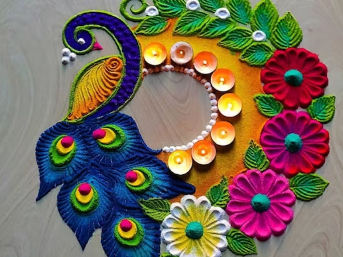 Naraka Chaturdashi 2024 From Simple and Creative to Colourful and Beautiful Rangoli Patterns