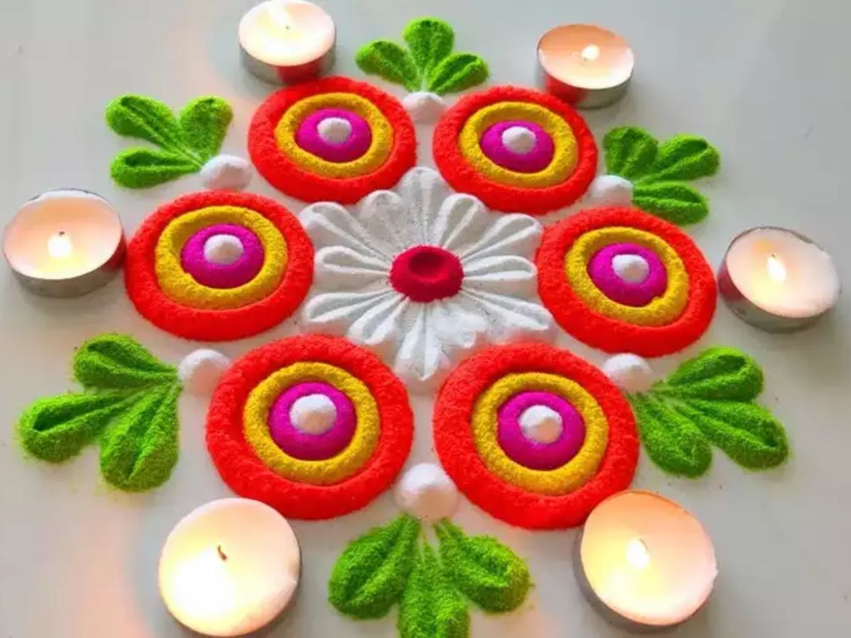 Naraka Chaturdashi 2024 From Simple and Creative to Colourful and Beautiful Rangoli Patterns