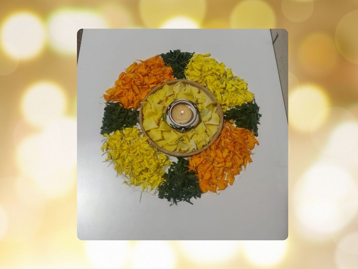 laxmi pujan 2024 From Simple and Creative to Colourful flower Rangoli Patterns