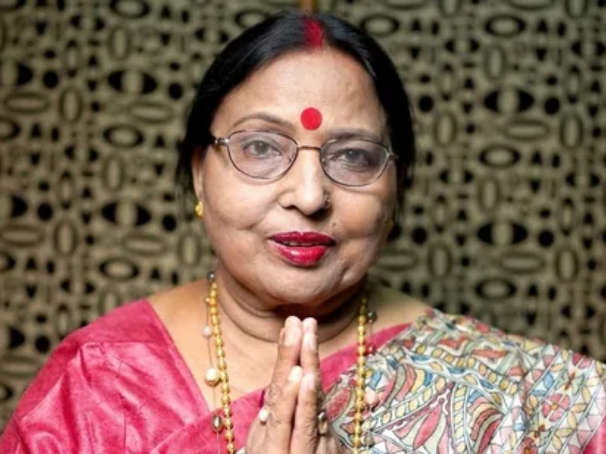 Sharda Sinha Death News : शारदा सिह्ना यांचं निधन, AIIMS रुग्णालयात घेतला अखेरचा श्वास  title=