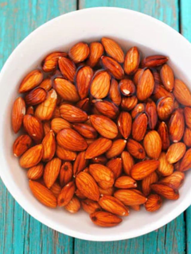 Eat Soaked almond before 20 minute of drinking tea