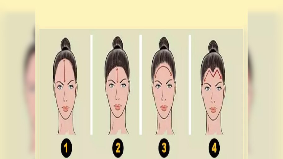 Forehead Personality Test: काय? कपाळाचा आकारही सांगतो तुमच्या मनात ...