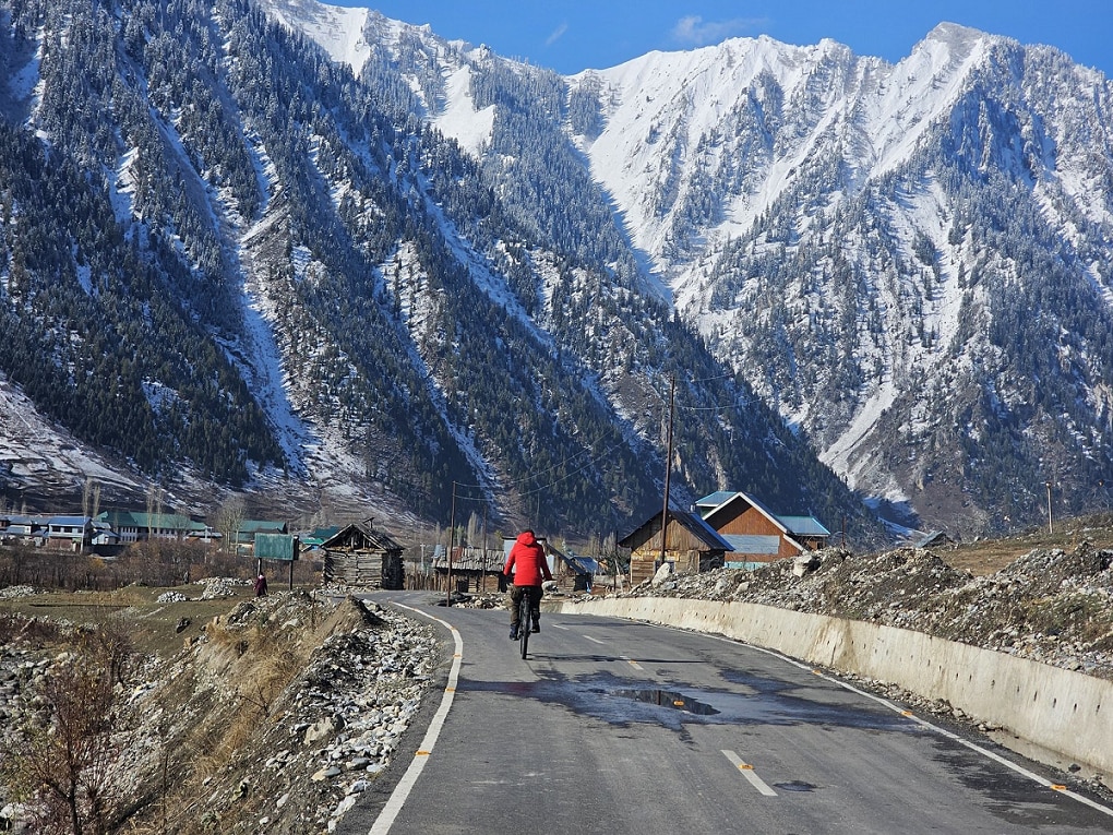 kashmir winter heavy snow covered gurez valley and many parts of heaven on earth  