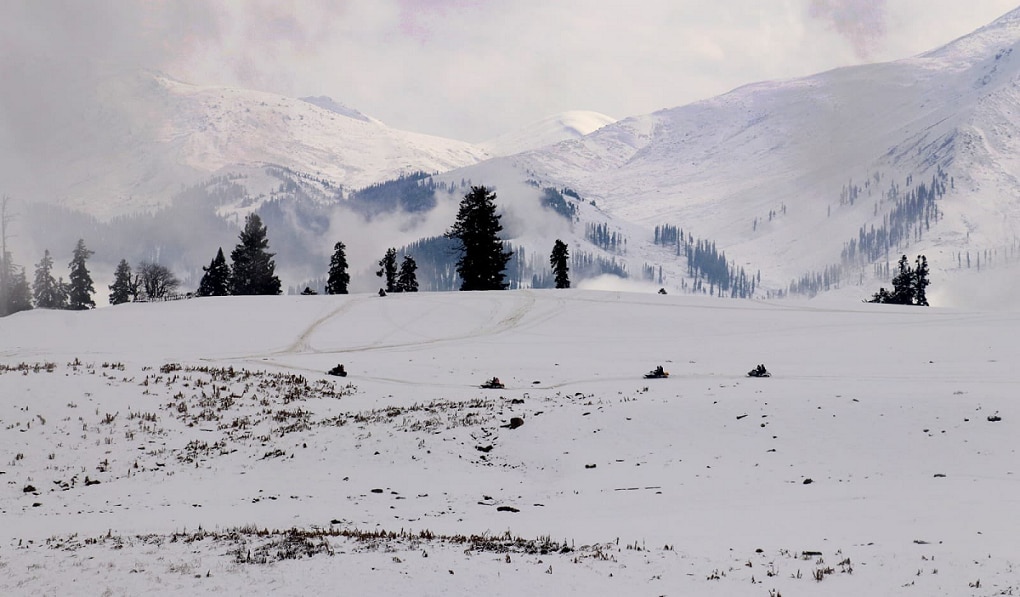 kashmir winter heavy snow covered gurez valley and many parts of heaven on earth  