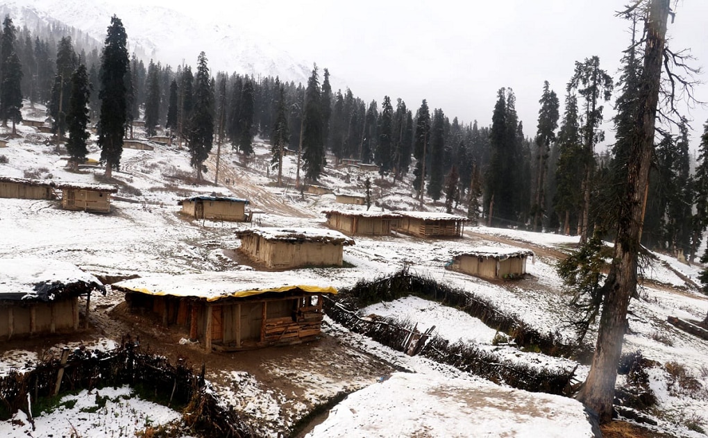 kashmir winter heavy snow covered gurez valley and many parts of heaven on earth  