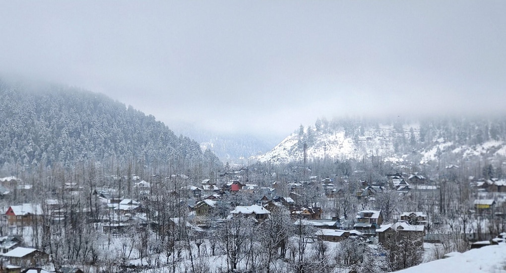 kashmir winter heavy snow covered gurez valley and many parts of heaven on earth  