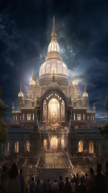 India Hindu Temple in Future AI Photos Intresting Marathi News