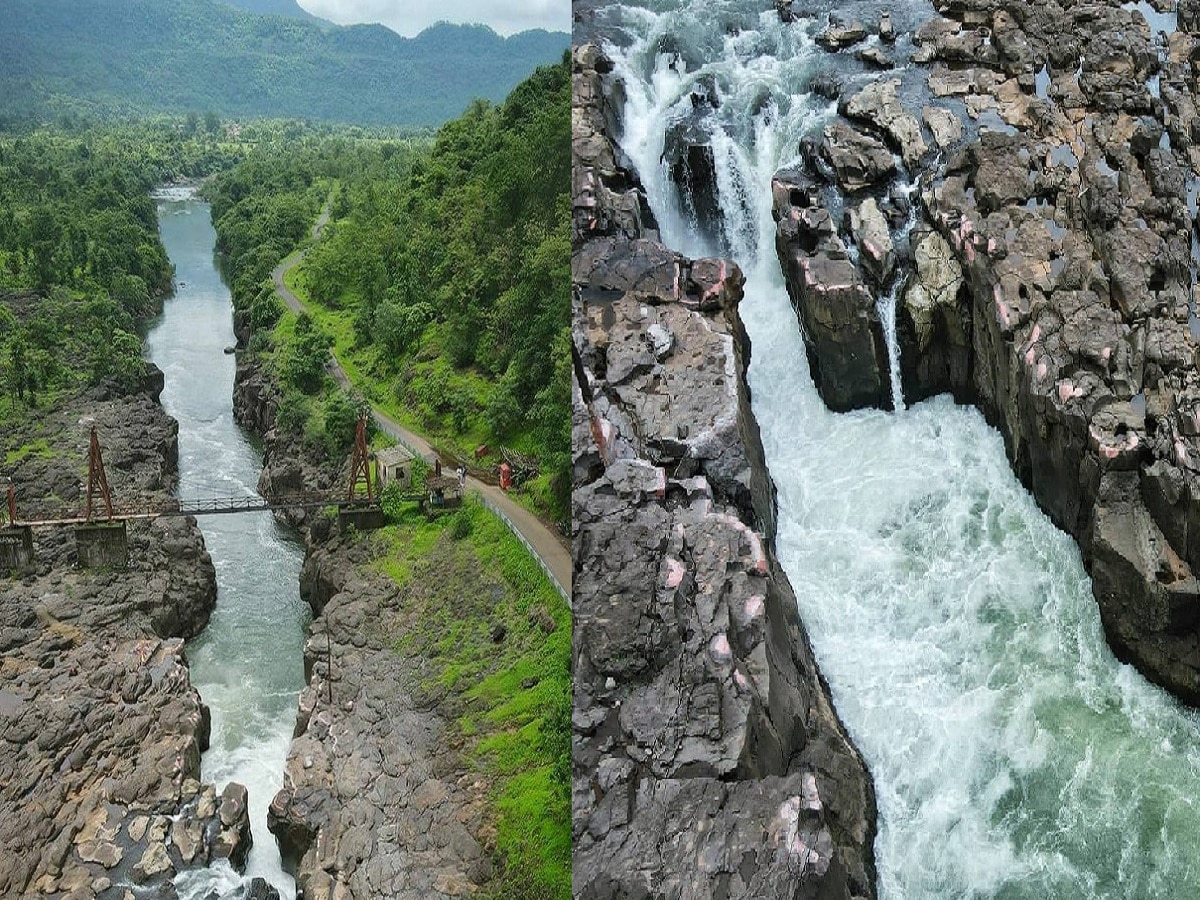 महाराष्ट्रातील चमत्कारिक वाळणकुंड, नदीच्या डोहात छुप कुंड, पर्यटकांना पाहताच खालून वर येतात माशांचे 7 थर title=